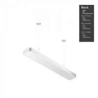 Светильник светодиодный Geometria ЭРА Block SPO-113-W-40K-036 36Вт 4000К 2700Лм IP40 1200*100*60 белый подвесной'
