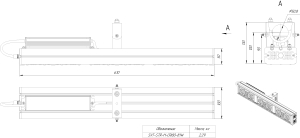 LED светильник SVT-STR-M-CRI80-81W-90'