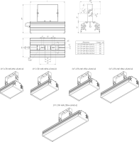 LED светильник SVT-STR-VAR-81W-100-GL'