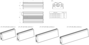 LED светильник SVT-STR-VAR-102W-45x140-GL-VC'