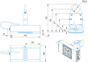 LED светильник SVT-STR-BM-30W-90'